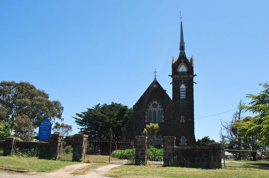 St Andrew's Presbyterian church at en:Skipton, Victoria
