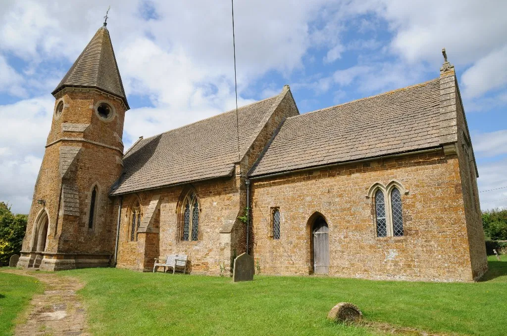 St John's parish church, Barford St John, Oxfordshire, seen from south-southeast