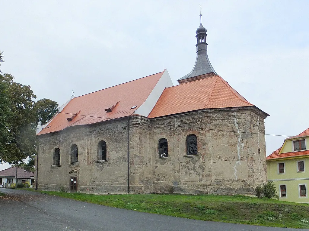 Saint Procopius church in Lestkov (Tachov District), the view from the south-east