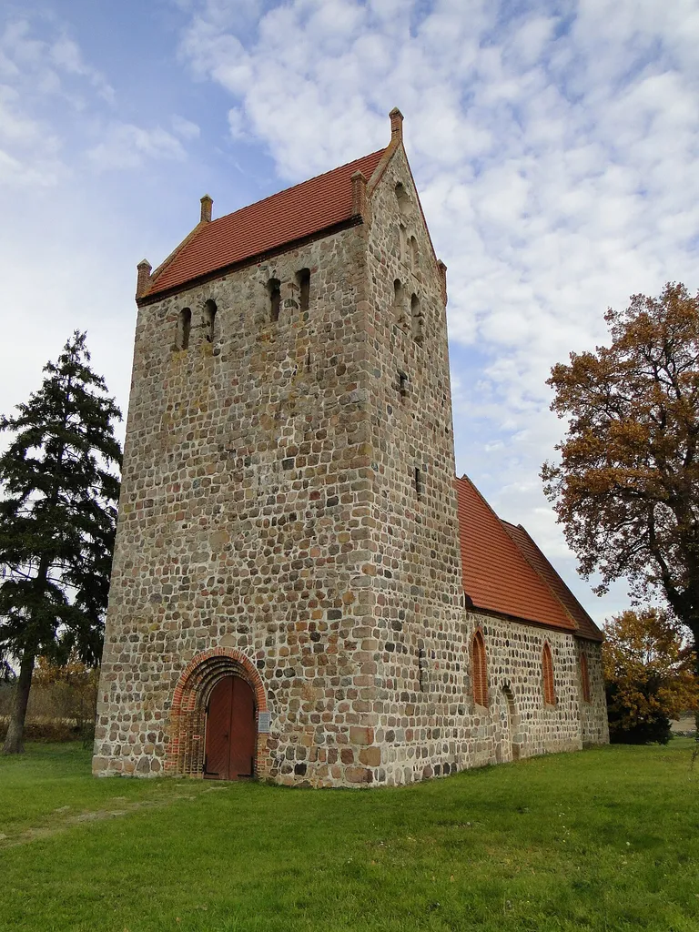 Church in Mechow, district Mecklenburg-Strelitz, Mecklenburg-Vorpommern, Germany