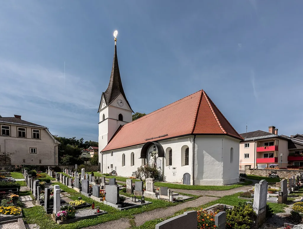 Parish church Saint Vitus and churchyard in Micheldorf #41, municipality Micheldorf, district Sankt Veit, Carinthia, Austria, EU