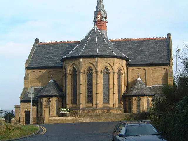 St Patrick's Roman Catholic church, Felling, Gateshead, seen from the southwest
