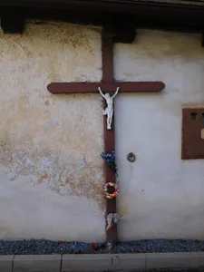 Cross at Church of St. Lawrence bell tower