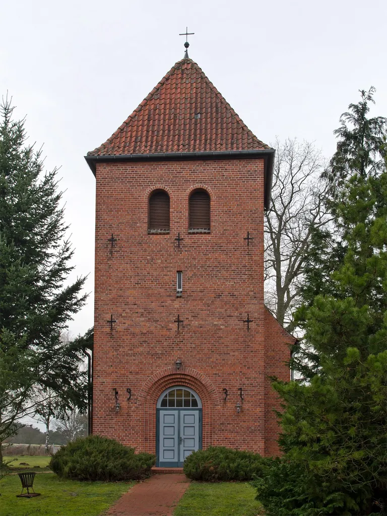 Church of the small village Wibbese (district Lüchow-Dannenberg, northern Germany).