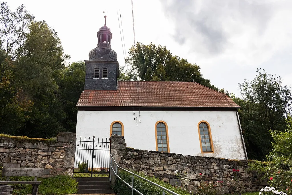 The church of Döbritz, Thuringia, Germany.