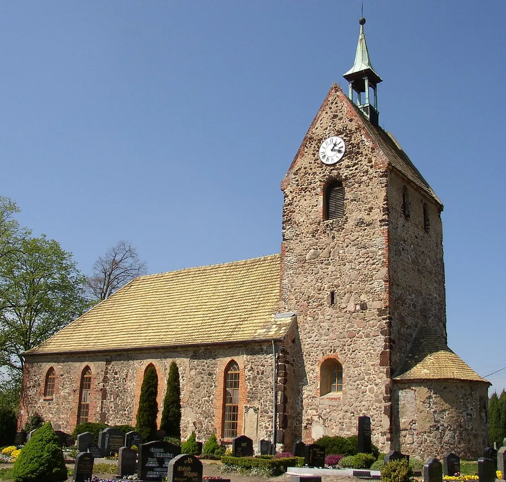 Church in Laußig-Authausen in Saxony, Germany