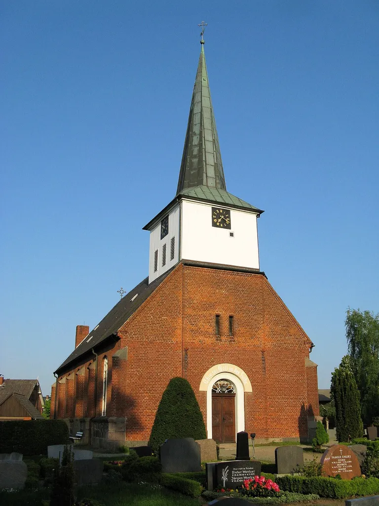 Church in Siebenbäumen, disctrict Herzogtum Lauenburg, Schleswig-Holstein, Germany