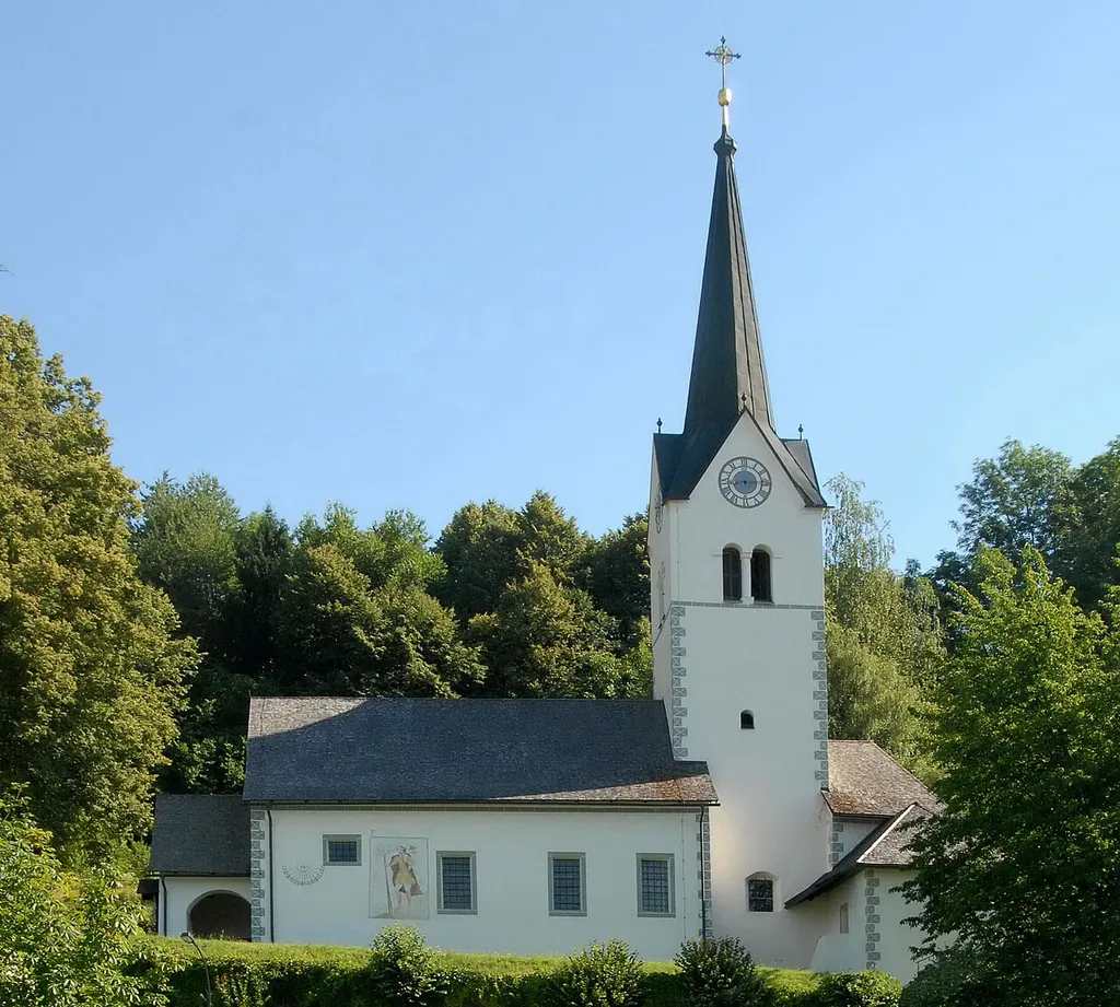 Parish church Saint Martin in Sankt Martin, municipality Techelsberg, district Klagenfurt Land, Carinthia, Austria, EU