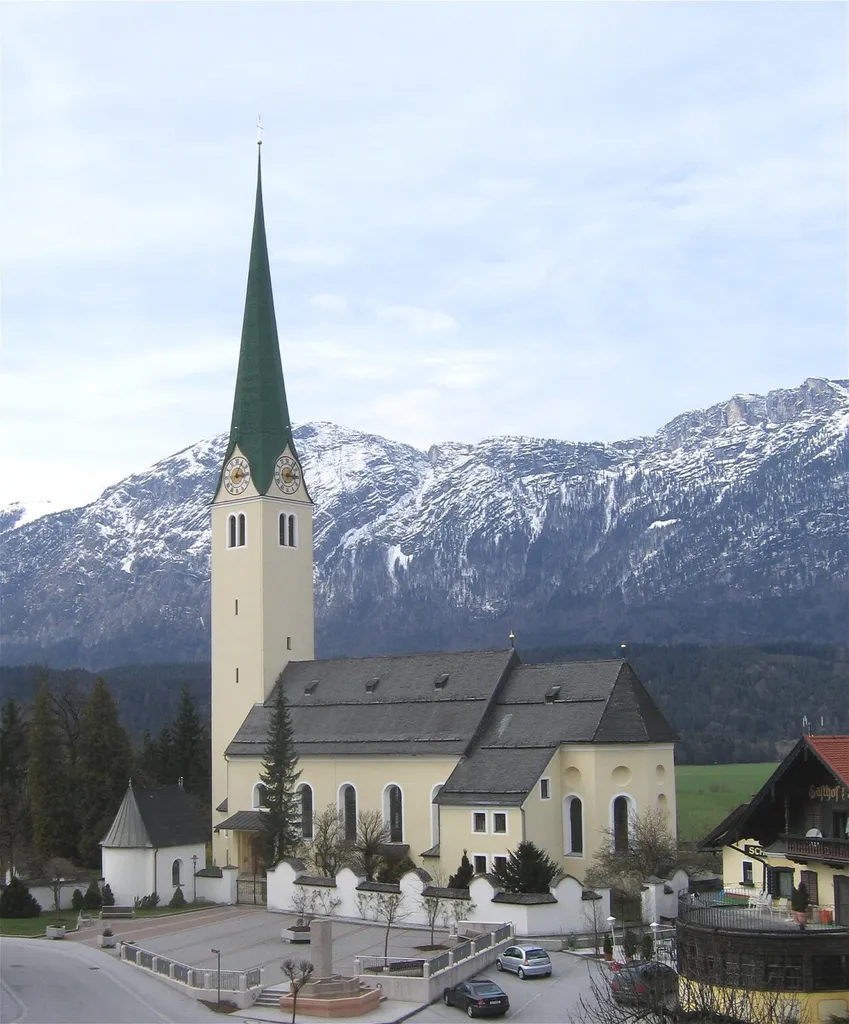 Kirchbichl, Parish Church of the Assumption from east.