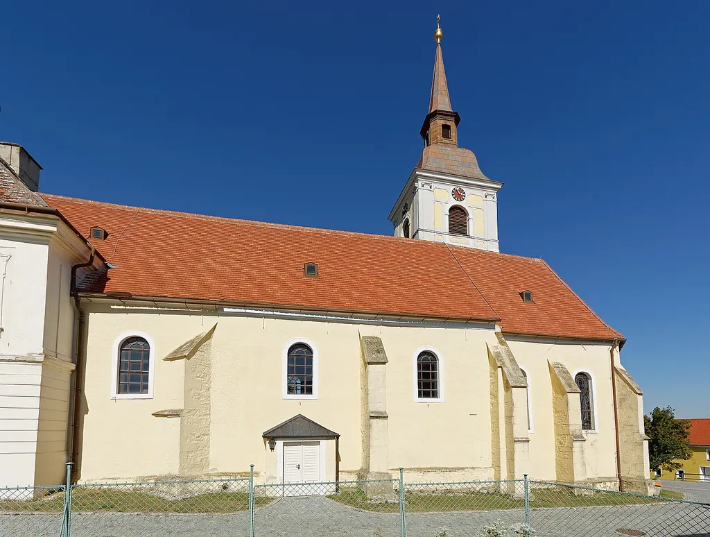 Catholic parish church at Waitzendorf, municipality Schrattenthal, Lower Austria, Austria