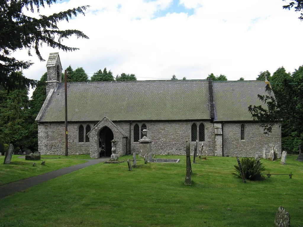 St Mary's parish church, Bettws-y-crwyn, Shropshire, seen from the south