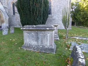 Group of 5 monuments in the churchyard approximately 6 metres south of chancel to Church of St John the Baptist
