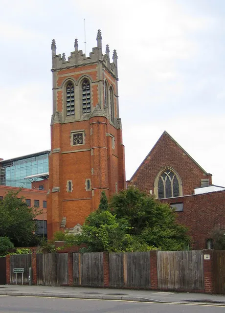 Bromley: St Mark's Church. The church, which is at the junction of Hayes Road with Westmoreland Road, was built in 1897/8, bombed in 1941, and rebuilt in 1953.