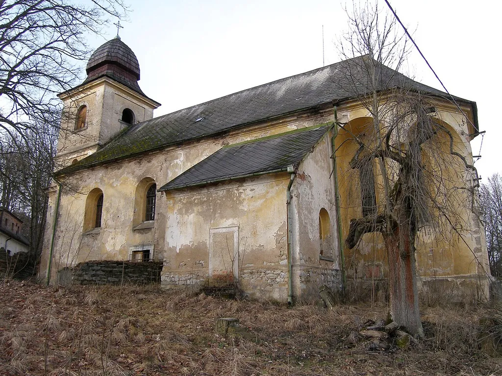 Vidžín (ČR, okres Plzeň-sever), filiální farní kostel sv. Jakuba Většího.