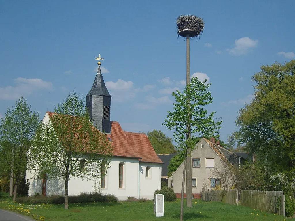 Kirche in Oberglaucha, Gemeinde Zschepplin