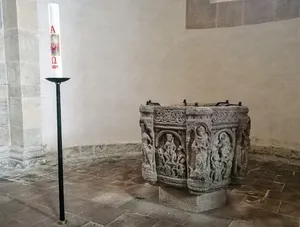 Baptismal font of Klosterkirche Lippoldsberg