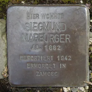Stolperstein dedicated to Sigmund Marburger