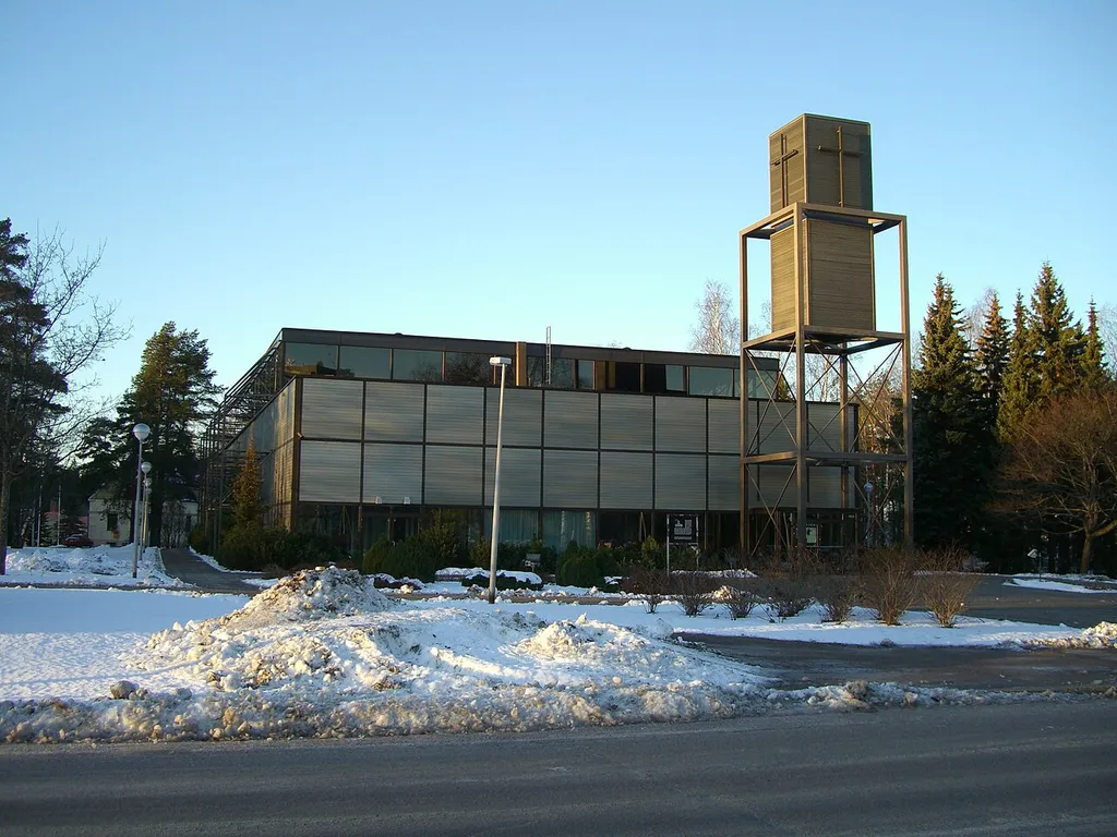 Kouvola Central Church in Kouvola, Finland, was designed by Jaakko ja Kaarina Laapotti, and completed in 1977.