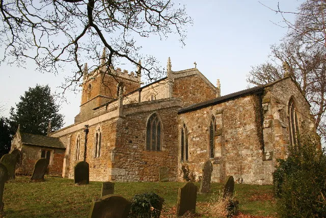 St.Helen's church, Barnoldby-le-Beck, Lincs. Much restored with Norman origins and some medieval glass.