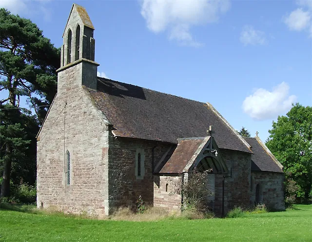 Aston Eyre Church, Shropshire, seen from the southwest