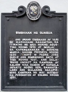 Church of Guagua historical marker