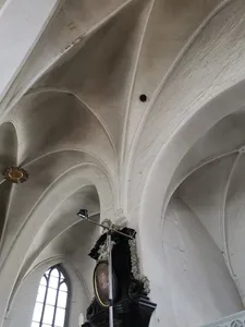 Cannonball in a church as a memorial for napoleonic wars (Luebeck)