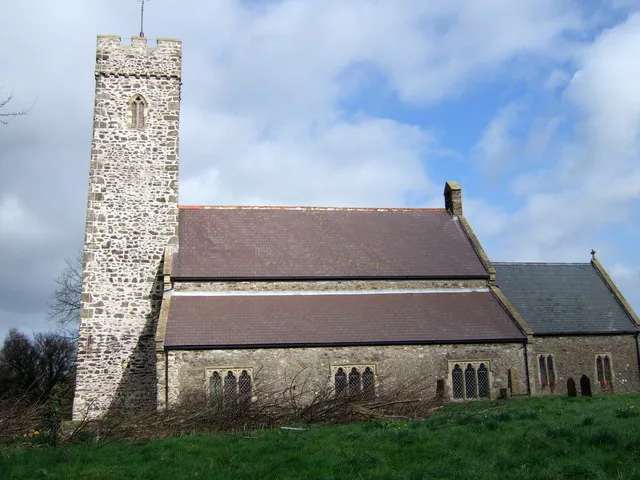 Parish church of SS Cewydd and Peter, Steynton, Milford Haven, Pembrokeshire, Wales, seen from the south