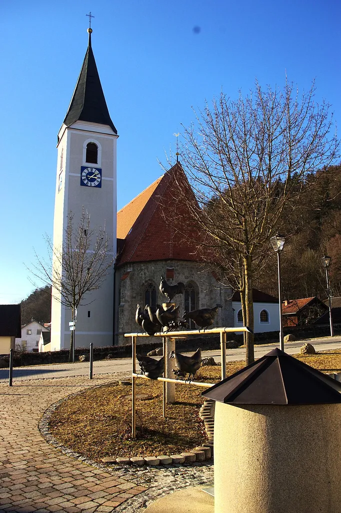 Ortskern von Julbach mit Pfarrkirche