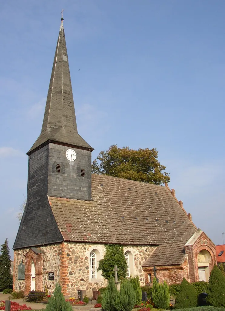 Church in Neuruppin-Wulkow in Brandenburg, Germany