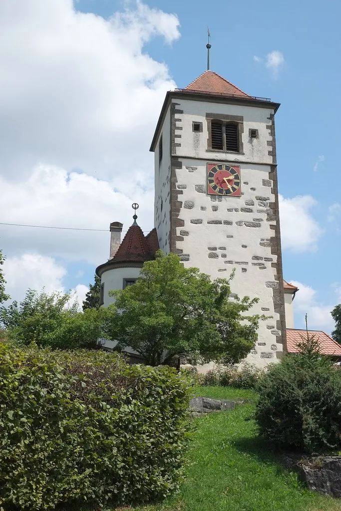 Evangelische Kirche in Michelbach an der Heide, einem Ortsteil von Gerabronn im Landkreis Schwäbisch Hall (Baden-Württemberg, Deutschland)