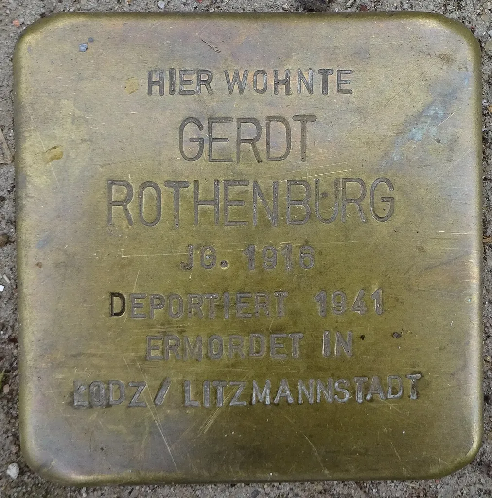 Stolperstein für Gerdt Rothenburg