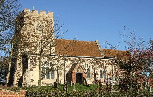 All Saints' parish church, Tilsworth, Bedfordshire, England, seen from the south