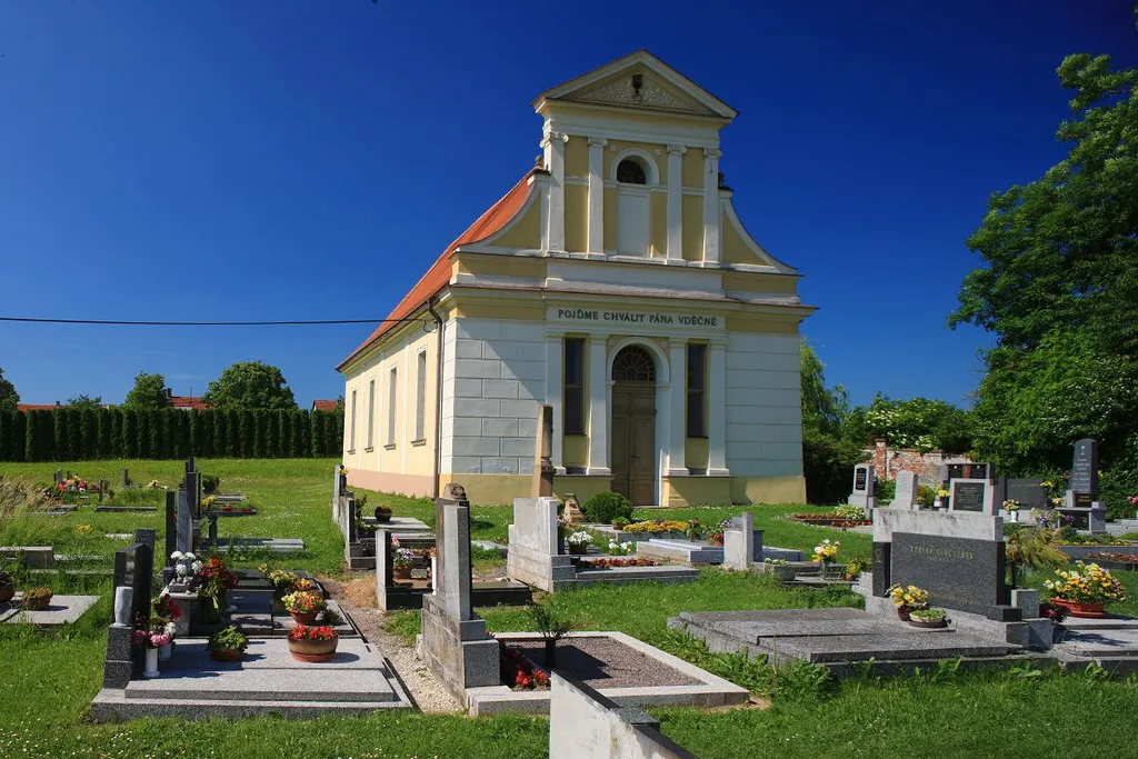 Cementary chappel in Czech village Bučina in Ústí nad Orlicí District, east Bohemia