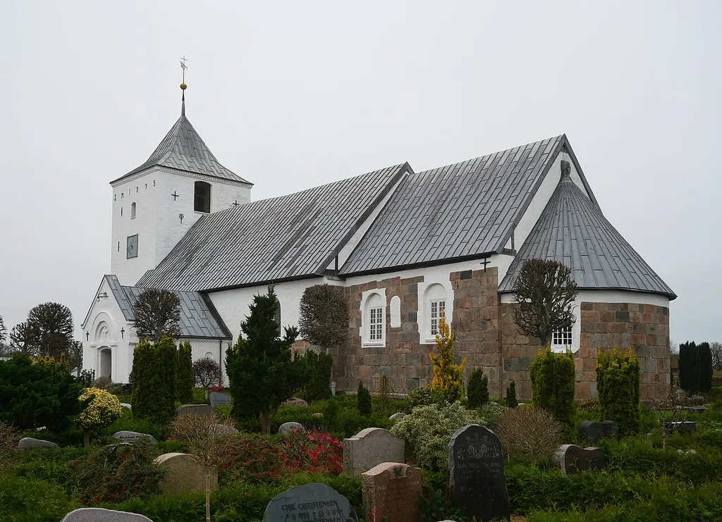 Outrup Kirke, von Südosten, Nov 2024