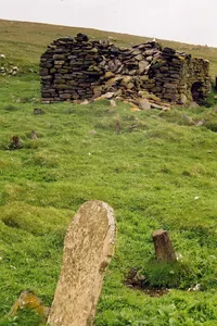 St Ronan's Church & village settlement,Rona