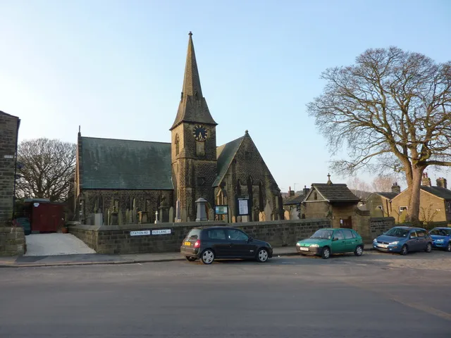 The Parish Church of St John the Evangelist Cullingworth, near to Cullingworth, Bradford, Great Britain.