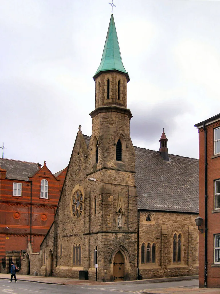 St Patrick's Catholic Church St Patrick's Catholic Church at the corner of Johnson Street and Great Moor Street.