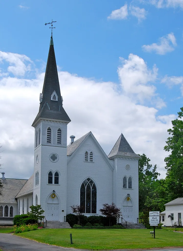 Newtonville United Methodist Church in Loundonville, New York, United States, on the National Register of Historic Places
