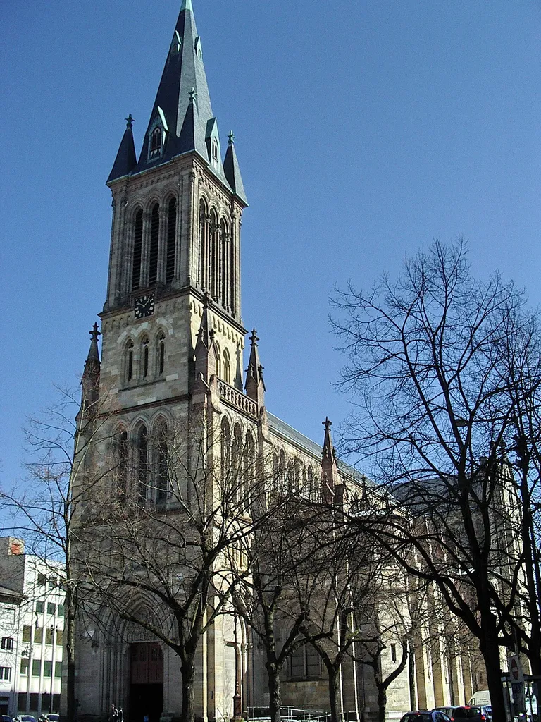 Église Saint-Étienne, Mulhouse, Haut-Rhin, Alsace, France.