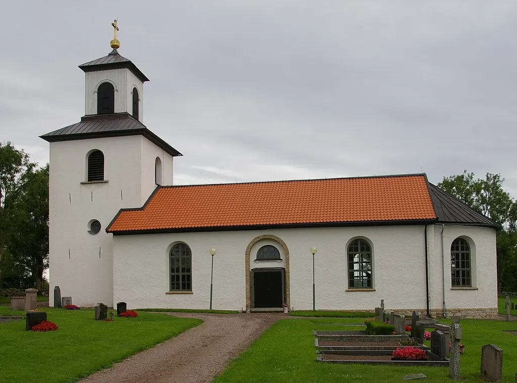 Segerstads kyrka (Swedish:Church of Segerstad) in Västergötland, Sweden.