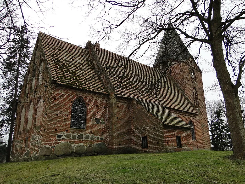 Church in Roggenstorf, district Nordwestmecklenburg, Mecklenburg-Vorpommern, Germany