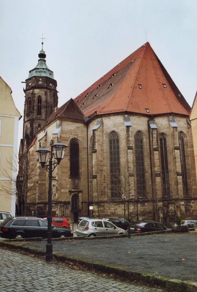 Pirna: Church of Our Lady. The church was built between 1502 and 1546. She is one of saxonys largest hall churches.