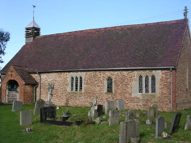 St Giles' parish church, Heightington, Worcestershire, seen from the southeast