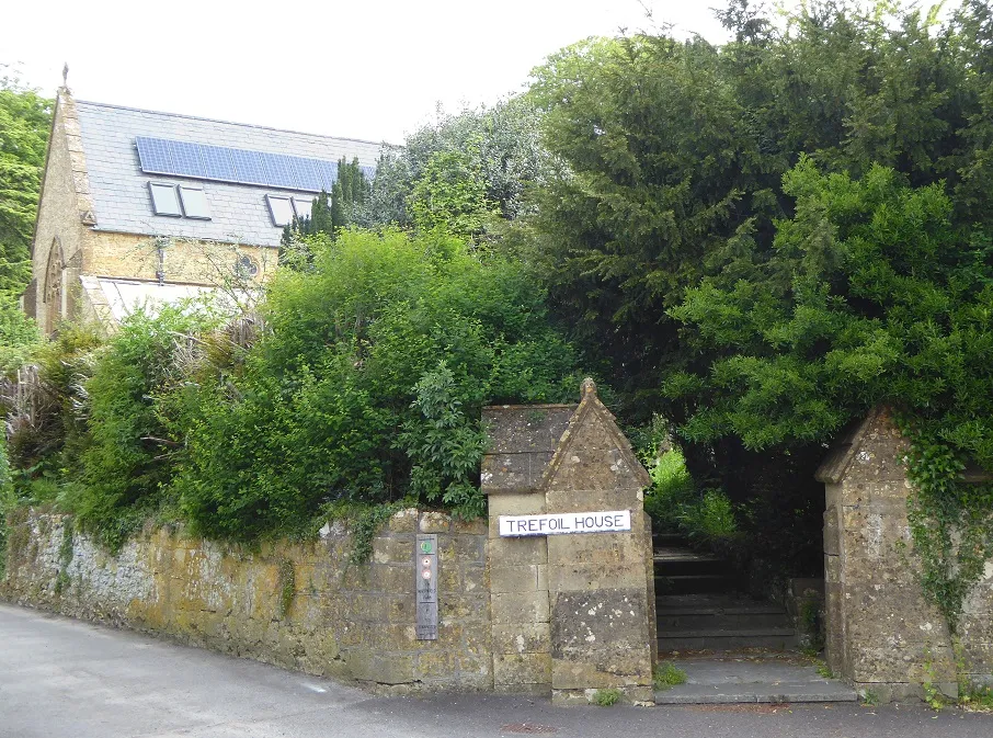 The former Holy Trinity Church at Beaminster, now a private residence known as Trefoil House.