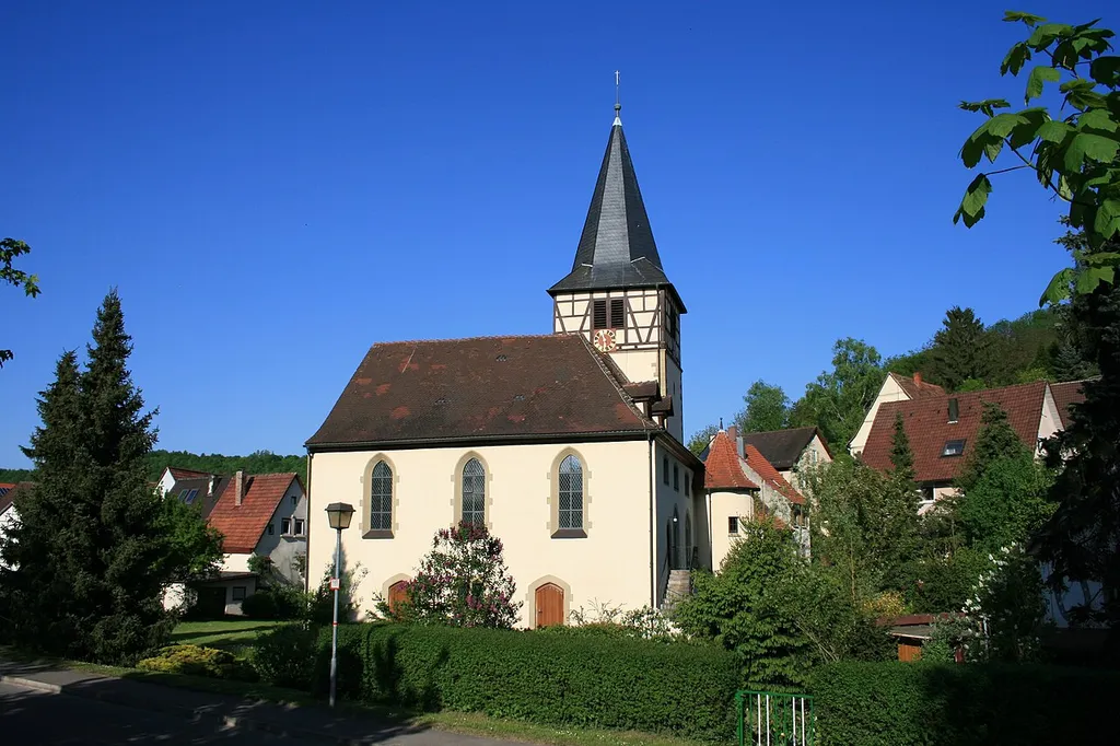 Die evangelische Kirche im Öhringer Stadtteil Ohrnberg