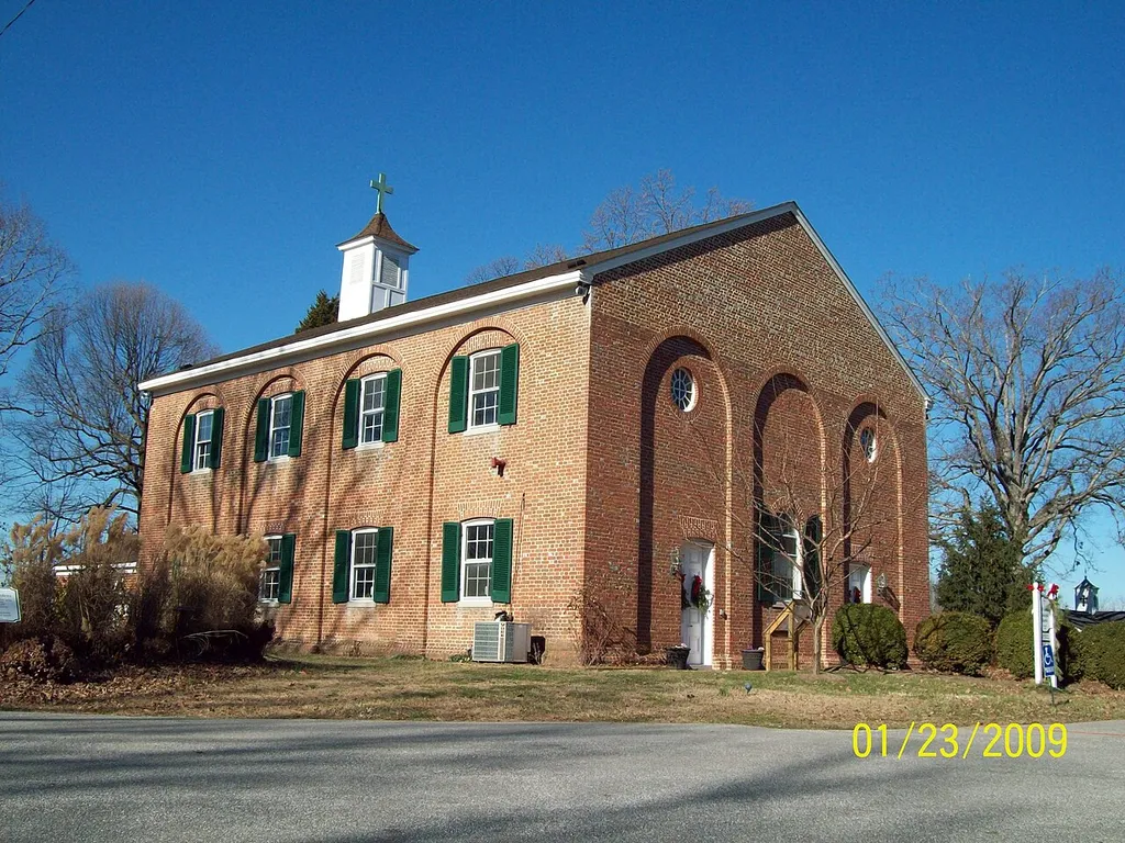 All Saints' Church - Front View, Lower Marlboro Md., December 2008