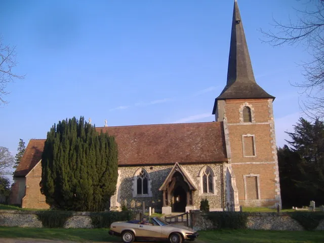 All Saints parish church, Terling, Essex, seen from the northwest