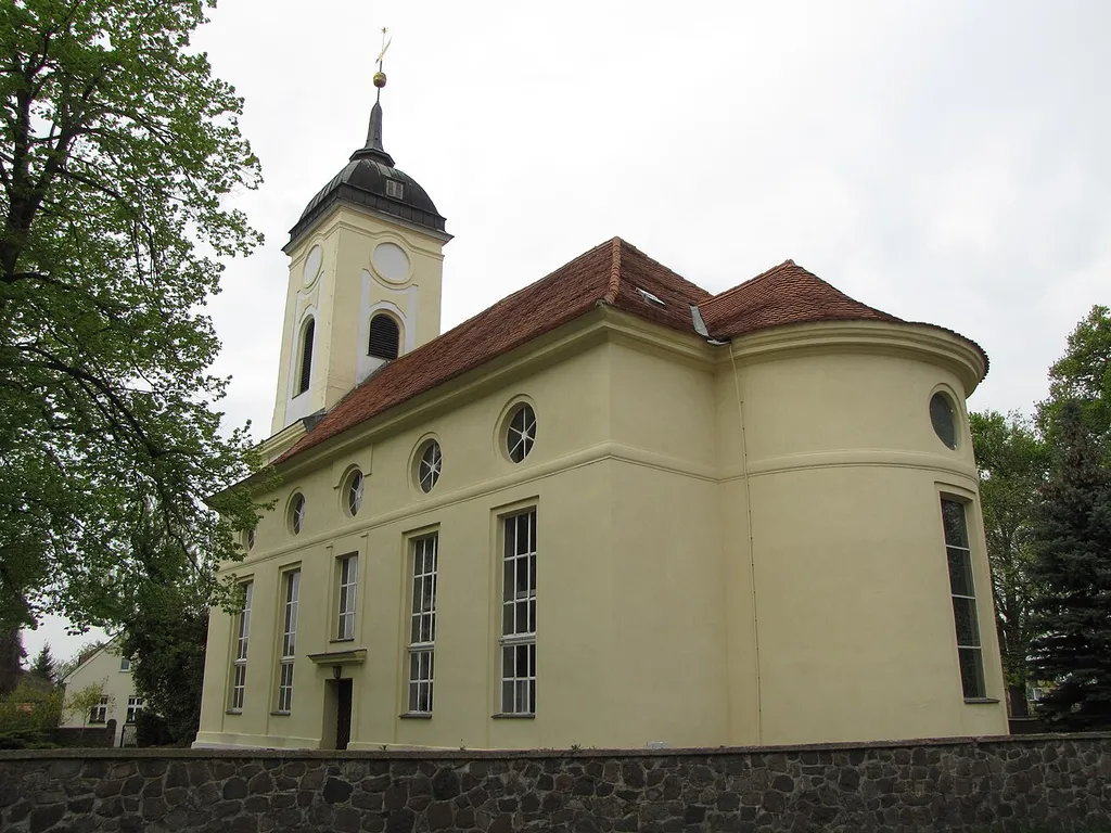 Dorfkirche in Christinendorf, Ludwigsfelde, Brandenburg, Deutschland, Südostseite