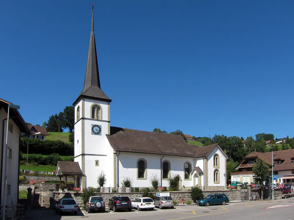 Church of Plasselb, Canton Fribourg, Switzerland