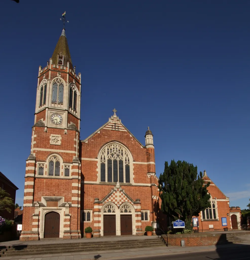 Christ Church United Reformed Church, Reading Road, Henley-on-Thames, Oxfordshire, seen from the east